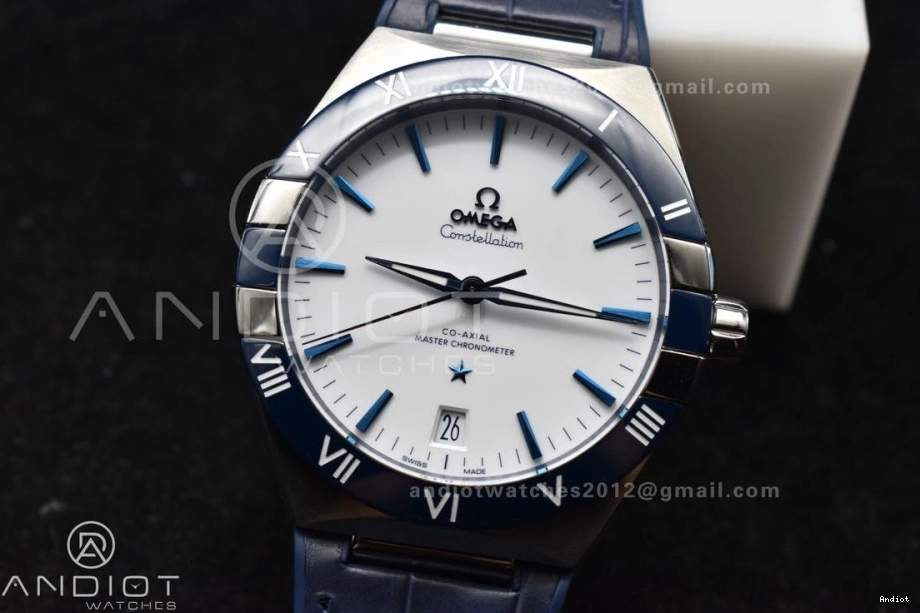 on Blue 1:1 Best 543 Edition SS Gummy A8900 Super White FashionForward Constellation Dial Strap Clone Ceramic VSF Blue 0819
